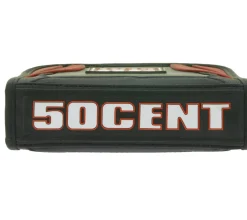 Rucksäcke & Taschen*BioworldMerch 50 Cent CD-Hülle von dem bekannten Sänger für 24 CD´s Schwarz/Rot