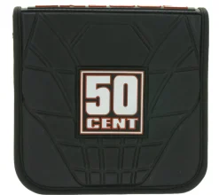 Rucksäcke & Taschen*BioworldMerch 50 Cent CD-Hülle von dem bekannten Sänger für 24 CD´s Schwarz/Weiß