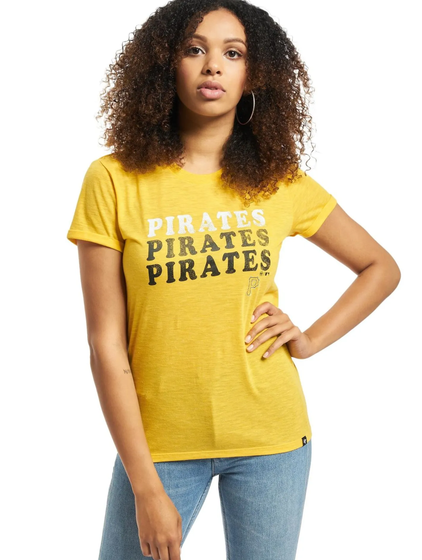 Tops & T-Shirts*'47 47 MLB Pirates Trio Match Triblend Hero T-Shirt gelb
