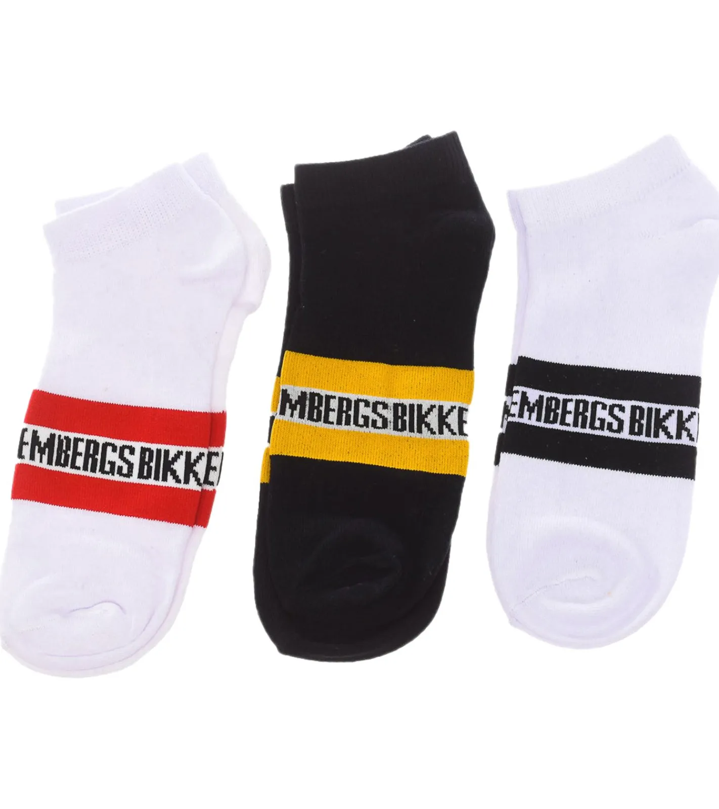Strümpfe & Socken|Unterwäsche & Socken*BIKKEMBERGS 15 Paar Herren Tennis-Socken mit Marken Schriftzug Baumwoll-Strümpfe im Sparpack Weiß/Schwarz/Grau/Blau