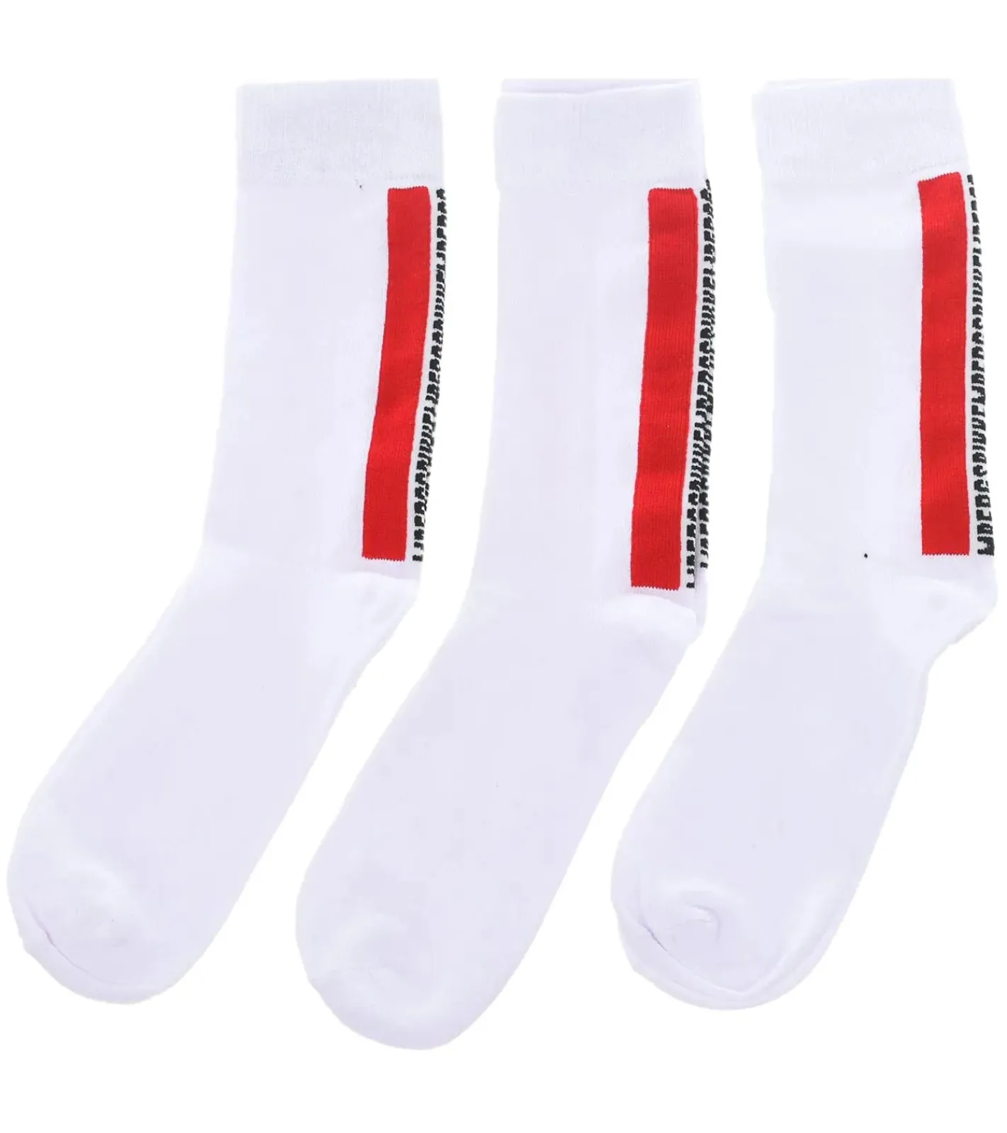 Strümpfe & Socken|Unterwäsche & Socken*BIKKEMBERGS 3 Paar Herren Tennis-Socken mit Markenschriftzug Baumwoll-Strümpfe BF_009 Weiß