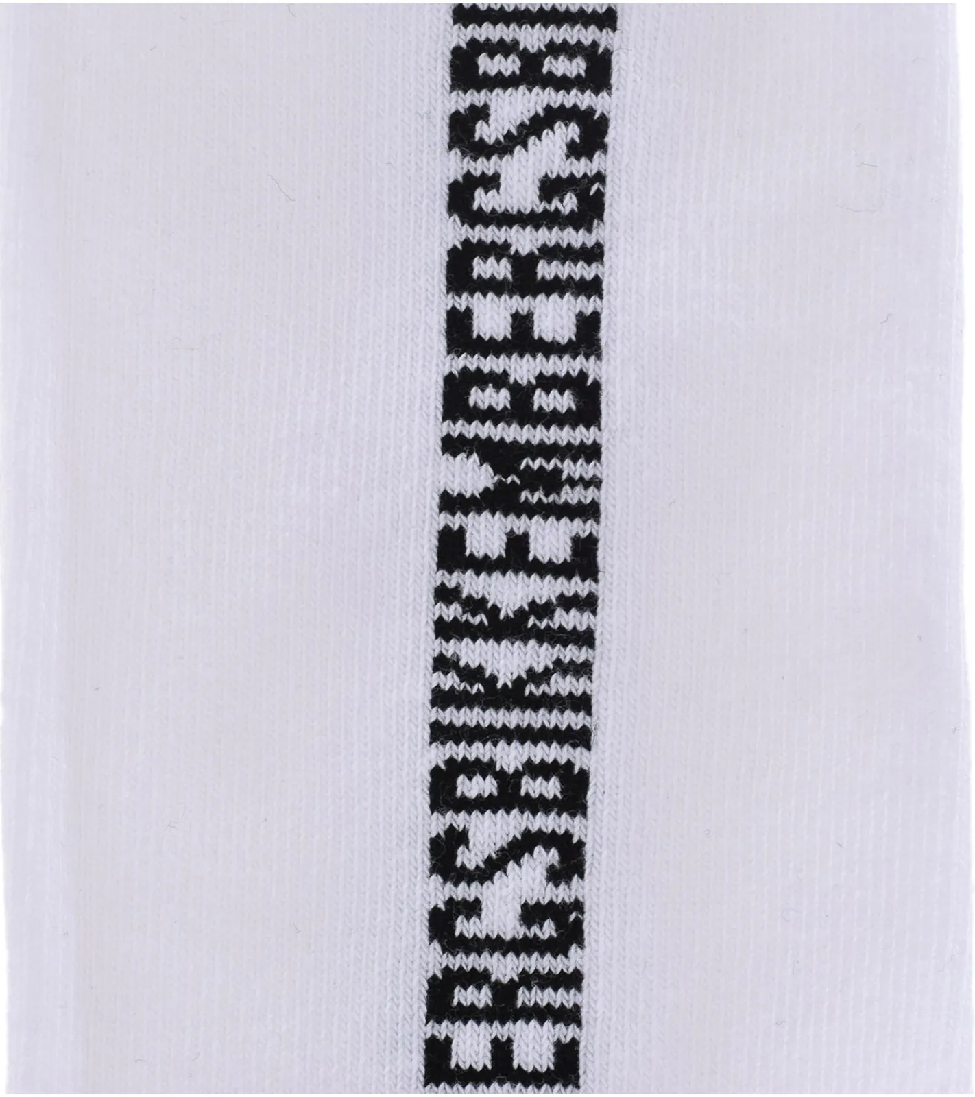 Strümpfe & Socken|Unterwäsche & Socken*BIKKEMBERGS 2 Paar Herren lange Sport-Socken mit Markenschriftzug Baumwoll-Strümpfe BK016 Weiß/Schwarz