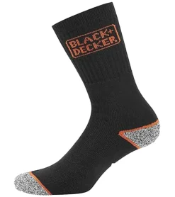 Strümpfe & Socken|Unterwäsche & Socken*BLACK+DECKER 3 Paar Herren Arbeits-Socken mit Cushion Terry Baumwoll-Socken Work-Socken OEKO-TEX Standard 100 BX/OBII in Anthrazit/Schwarz, Schwarz/Meliert oder Schwarz/Grau