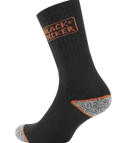 Strümpfe & Socken|Unterwäsche & Socken*BLACK+DECKER 3 Paar Herren Arbeits-Socken mit Cushion Terry Baumwoll-Socken Work-Socken OEKO-TEX Standard 100 BX/OBII in Anthrazit/Schwarz, Schwarz/Meliert oder Schwarz/Grau