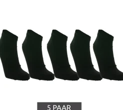 Strümpfe & Socken|Socken & Unterwäsche*CINQUE 5 Paar Herren Sneaker-Socken schlichte Baumwoll-Socken Oeko-Tex zertifiziert - Standard 100 Schwarz
