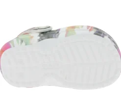 Hausschuhe*crocs 2 Paar Classic Lined Tie-Dye Kinder Haus-Schuhe gefütterte Clogs mit Dual--Comfort 206683-0C4 Bunt