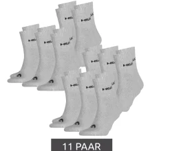 Strümpfe & Socken|Sportausrüstung*Head 11 Paar All Sports Socken Damen und Herren Trainings-Socken Sport-Strümpfe 701236921 003 Grau