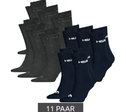 Strümpfe & Socken|Sportausrüstung*Head 11 Paar All Sports Socken Damen und Herren Trainings-Socken Sport-Strümpfe 701236921 005 Schwarz/Blau