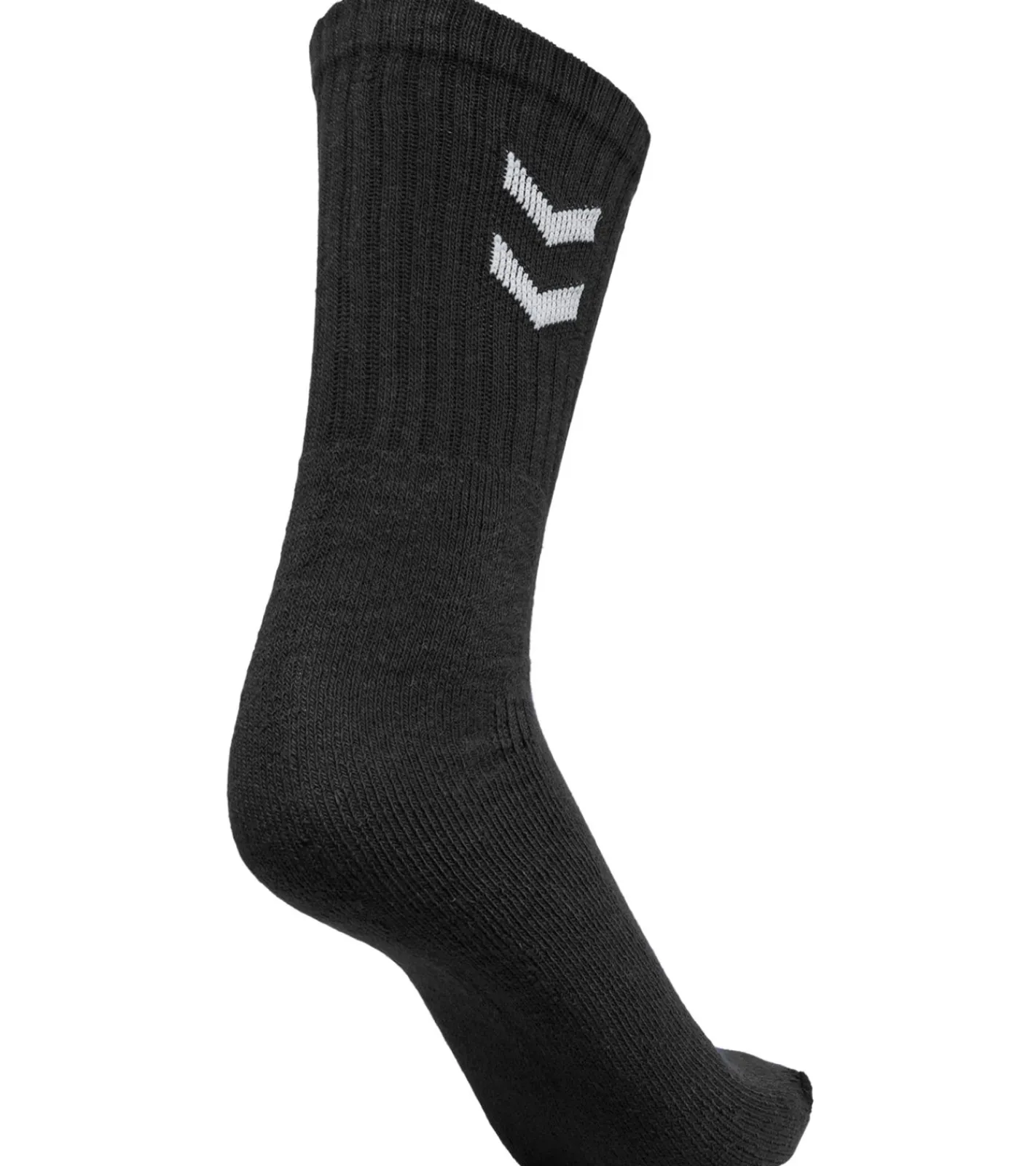 Strümpfe & Socken|Socken & Unterwäsche*hummel 18 Paar Basic Crew-Socken mit Kontrastwinkel Baumwoll-Strümpfe Sport-Socken 022030 Schwarz oder Weiß