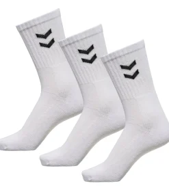 Strümpfe & Socken|Socken & Unterwäsche*hummel 18 Paar Basic Crew-Socken mit Kontrastwinkel Baumwoll-Strümpfe Sport-Socken 022030 Schwarz oder Weiß
