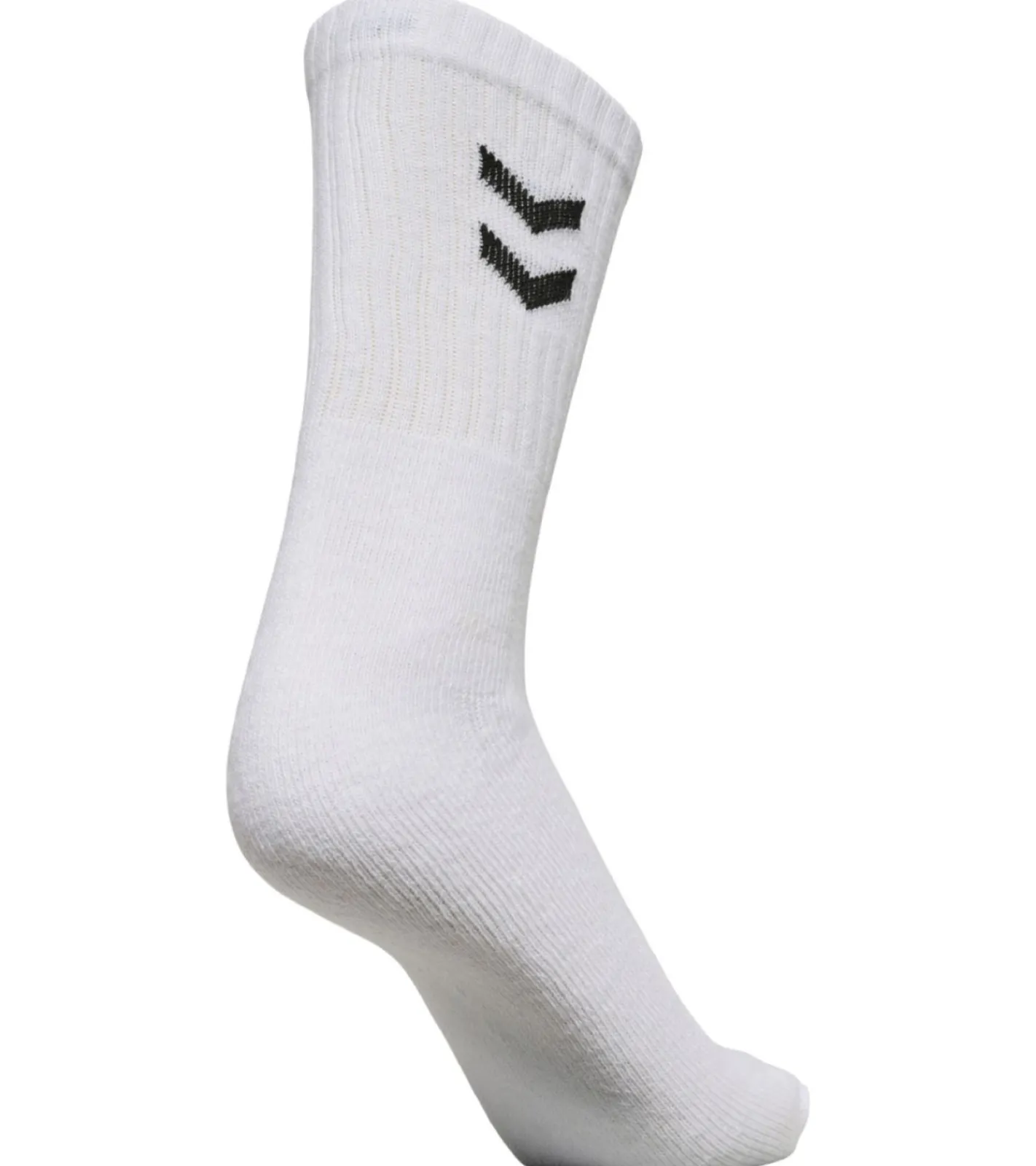 Strümpfe & Socken|Socken & Unterwäsche*hummel 36 Paar Basic Crew-Socken mit Kontrastwinkel Baumwoll-Strümpfe Sport-Socken 022030 Schwarz oder Weiß
