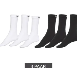 Strümpfe & Socken|Socken & Unterwäsche*hummel 3 Paar Basic Sport-Socken mit Marken-Schriftzug Baumwoll-Strümpfe Alltags-Socken 205603 in Weiß oder Schwarz