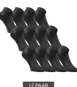 Strümpfe & Socken|Socken & Unterwäsche*Jack & Jones 12 Paar Short Sock Sneaker-Socken Sport-Strümpfe Baumwoll Quarter-Socken 12260511 Schwarz
