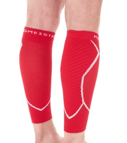 Sportunterbekleidung|Sportausrüstung*megmeister 1 Paar Waden Kompressions-Stutzen Beinlinge 23-32 mmHg Wadenwärmer MER003 Rot, Blau oder Schwarz