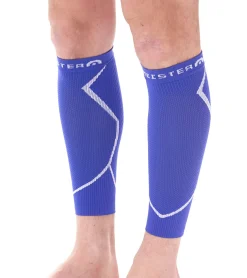 Sportunterbekleidung|Sportausrüstung*megmeister 1 Paar Waden Kompressions-Stutzen Beinlinge 23-32 mmHg Wadenwärmer MER003 Rot, Blau oder Schwarz