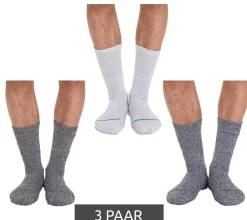 Strümpfe & Socken|Unterwäsche & Socken*primair socks. 3 Paar nachhaltige Freizeit-Socken Baumwoll-Socken lange Strick-Socken 53200-7001 Schwarz/Weiß/Hellgrau
