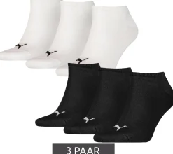 Strümpfe & Socken|Socken & Unterwäsche*PUMA 3 Paar Baumwoll-Socken schlichte Sneaker-Socken Kurz-Socken Strümpfe 261080001 oder Weiß Schwarz