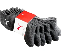 Strümpfe & Socken|Socken & Unterwäsche*PUMA 6 Paar Sport-Strümpfe mit gepolsterten Fußbereich Tennissocken atmungsaktive Socken extra weicher Bund 701224759 Schwarz/Anthrazit/Grau