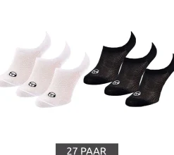 Strümpfe & Socken|Socken & Unterwäsche*Sergio Tacchini 27 Paar Invisible Footie Füßlinge kurze Sommer-Socken Baumwoll-Strümpfe Schwarz oder Weiß