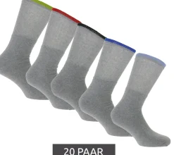 Strümpfe & Socken|Socken & Unterwäsche*SOCKSWEAR 20 Paar Arbeits-Socken lange Baumwoll-Strümpfe Oeko-Tex zertifiziert - Standard 100 Frottee-Socken NAN 8653278 Grau/Bunt
