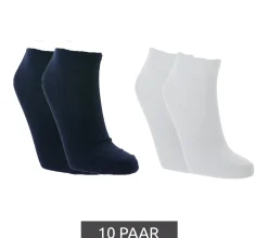 Strümpfe & Socken|Socken & Unterwäsche*spirit of colours 10 Paar nachhaltige Sneaker-Socken OEKO-TEX Standard 100 zertifiziert bequeme Strümpfe aus Bio-Baumwolle Weiß/Navy