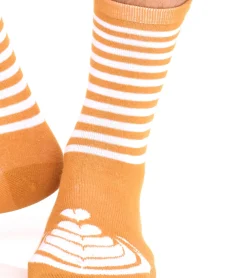 Strümpfe & Socken|Socken & Unterwäsche*TASTIQ 10 Paar Baumwoll-Socken mit Latte Macchiato-Print lange Strümpfe in stylischer Kaffeebecher-Geschenkbox TAS/1/CSX2/LAT Braun/Schwarz