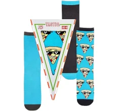 Strümpfe & Socken|Socken & Unterwäsche*TASTIQ 18 Paar Baumwoll-Socken mit Print lange Strümpfe in stylischer Geschenkbox Tas/1/CSX3 mit oder Donut Print Pizza