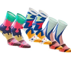 Strümpfe & Socken|Socken & Unterwäsche*TASTIQ 18 Paar Baumwoll-Socken mit Print lange Strümpfe in stylischer Geschenkbox Tas/1/CSX3 mit oder Donut Print Pizza