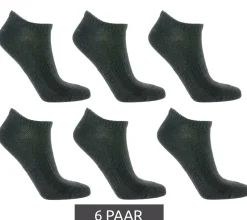Strümpfe & Socken|Socken & Unterwäsche*TASTIQ 6 Paar Sneaker-Socken schlichte Baumwoll-Socken in Geschenkbox Sport-Socken Schwarz, Grau oder Weiß