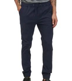 Jogginghosen & Fitnessmode|Jeans & Hosen*11 PROJECT Lounes Herren Stoff-Hose im Jogger-Look Chino-Hose aus Baumwolle 21300795-ME Blau, oder Schwarz Grau
