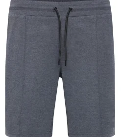 Große Größen|Shorts & Bermudas*11 PROJECT Palamo Herren Sweat-Bermuda Freizeit Bermuda im Chino-Style 20716141 in Dunkelgau-meliert, Grau oder Schwarz