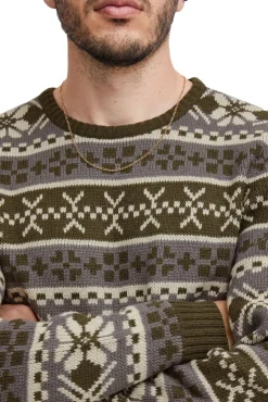 Große Größen|Pullover & Sweater*11 PROJECT PRPasco Herren Strick-Pullover mit Wollanteil Langarm-Shirt 20716671 190414 Blau/Weiß/Schwarz