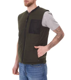 Jacken & Mäntel*11 PROJECT PURlle Herren Puffer-Weste mit Steppung Lifestyle-Weste 20715253-ME Grau, Dunkelgrün oder Dunkelblau