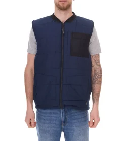 Jacken & Mäntel*11 PROJECT PURlle Herren Puffer-Weste mit Steppung Lifestyle-Weste 20715253-ME Grau, Dunkelgrün oder Dunkelblau