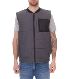 Jacken & Mäntel*11 PROJECT PURlle Herren Puffer-Weste mit Steppung Lifestyle-Weste 20715253 ME 193910 Grau
