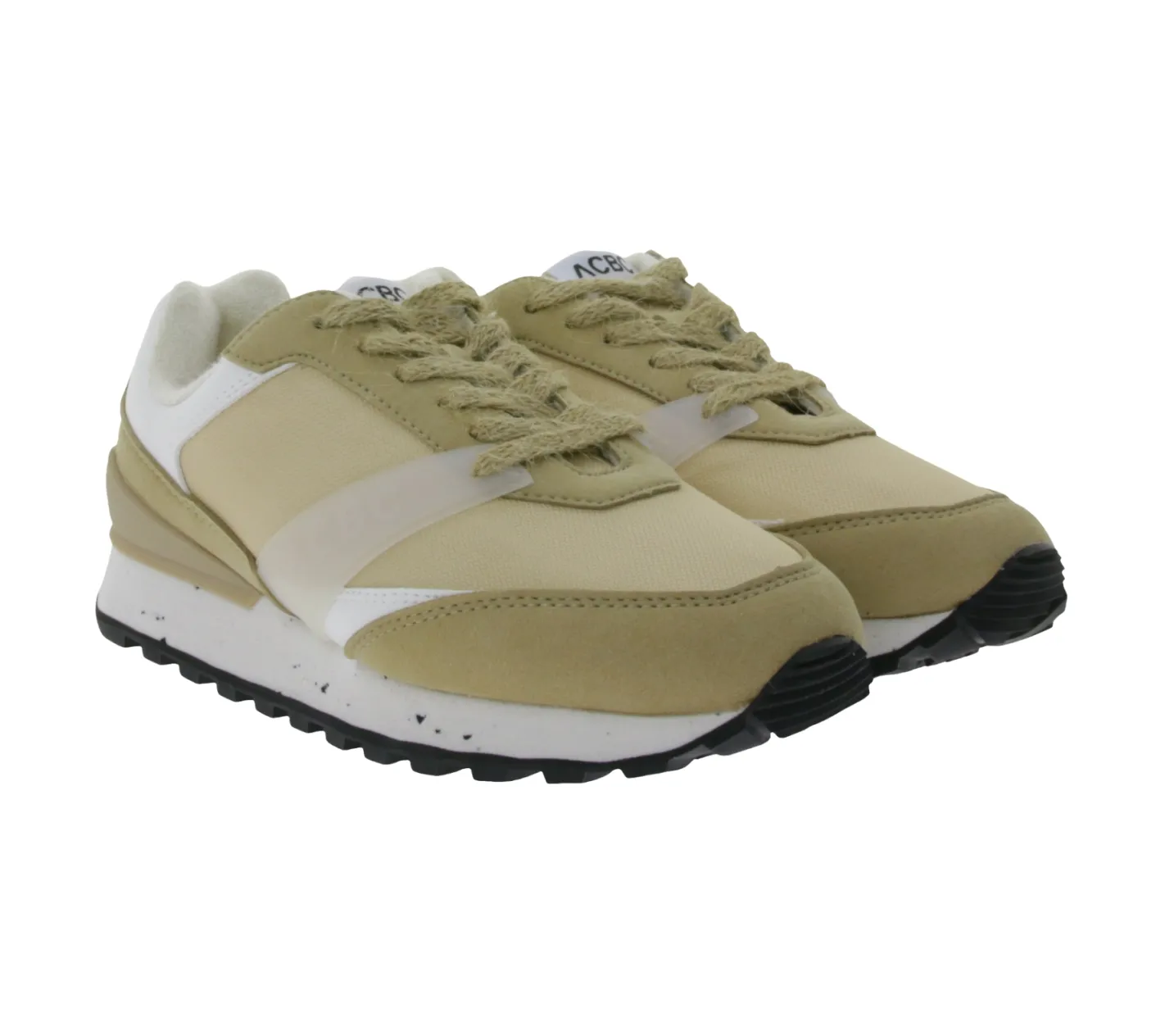 Sneaker & Turnschuhe*ACBC XNXXUP Damen Schuhe nachhaltige Low-Top Sneaker Schnür-Schuhe -XNXXUP 720 Beige