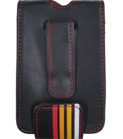 Rucksäcke & Taschen*BioworldMerch ACDC MP3-Player-Hülle Hard-Rock-Band Schutz-Case mit Print und Prägung Musik-Player iPod-Player 11x7x1,5 cm Schwarz/Rot/Gelb/Weiß