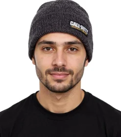 Caps & Mützen*BioworldMerch Activision Call of Duty Ego-Shooter-Game Beanie mit Advanced Warfare-Patch Strick-Mütze Fan-Beanie KC265FAWA Schwarz