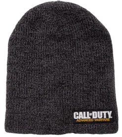 Caps & Mützen*BioworldMerch Activision Call of Duty Ego-Shooter-Game Beanie mit Advanced Warfare-Patch Strick-Mütze Fan-Beanie KC265FAWA Schwarz