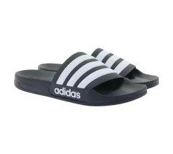 Zehentrenner & Sandalen*adidas Adilette Shower Badeschuhe Herren Badelatschen Sommer-Schuhe GZ5920 Schwarz/Weiß
