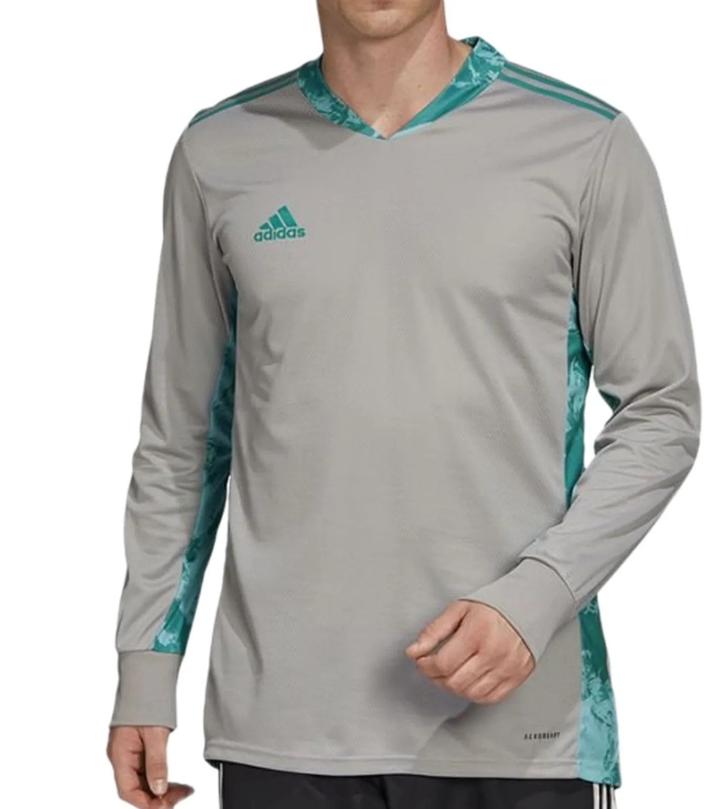 T-Shirts & Tank Tops|Sportoberbekleidung*adidas AdiPro 20 Herren nachhaltiges Torwart-Trikot Langarm-Shirt Fitness-Pullover FI4196 Grau/Grün