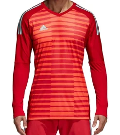 T-Shirts & Tank Tops|Sportoberbekleidung*adidas AdiPro 18 Herren Torwart-Trikot nachhaltiges Langarm Sport-Shirt Fitness-Pullover CY8478 Rot/Orange
