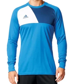 Pullover & Sweater|Sportoberbekleidung*adidas Assita 17 Herren Langarm-Shirt Fußball-Trikot Fitness-Shirt mit Climalite-Technologie Langarm-Pullover AZ5399 Blau/Weiß