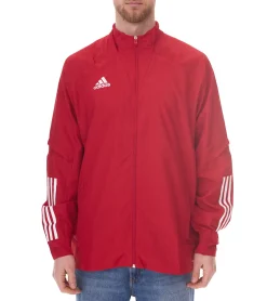 Sportoberbekleidung|Jacken & Mäntel*adidas Condivo 20 Herren Trainings-Jacke mit AEROREADY-Technologie Fußball-Jacke Sport-Jacke Fitness-Kleidung ED9248 Rot/Weiß