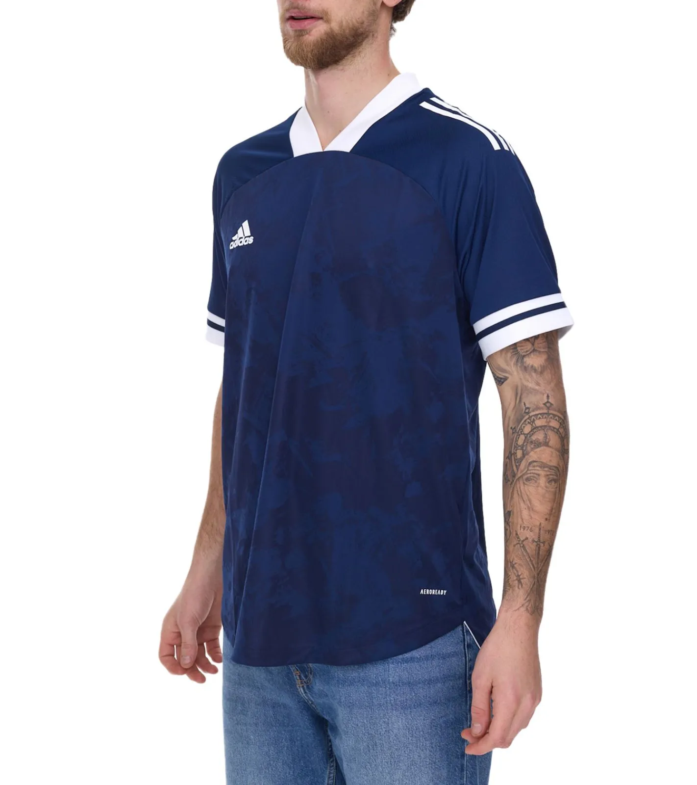 T-Shirts & Tank Tops|Sportoberbekleidung*adidas Condivo 20 Kurzarm Trikot Herren Jersey Fußball-Shirt mit AeroReady FT7261 Blau/Weiß