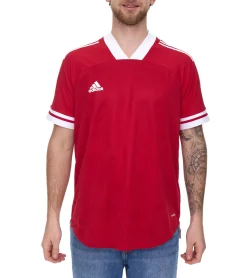 T-Shirts & Tank Tops|Sportoberbekleidung*adidas Condivo 20 Kurzarm Trikot Herren Jersey Fußball-Shirt mit AeroReady FT7257 Rot/Weiß