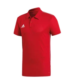 T-Shirts & Tank Tops|Sportoberbekleidung*adidas Core 18 Herren Polo-Shirt Kurzarm-Shirt mit ClimaLite-Technologie Alltags-Shirt CV3591 Rot
