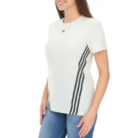Tops & T-Shirts*adidas Damen nachhaltiges Sport-Shirt Rundhals-Shirt Fitness-Shirt Sport-Oberteil Kurzarm-Shirt HK6976 Grün/Schwarz