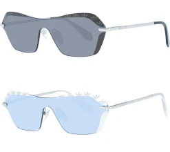 Sonnenbrillen*adidas Damen Sonnenbrille verspiegelte Brille Strand-Brille mit rechteckigen Gläsern randlose Brille mit Marken-Logo Filterkategorie 2 oder 3 Urlaubs-Brille EW351 oder Schwarz Weiß