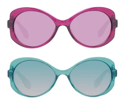 Sonnenbrillen*adidas Damen Sonnenbrille Schmetterlings-Brille Gradient-Brille UVA & UVB Schutz Filterkategorie 2 Urlaubs-Brille Violett oder Türkis